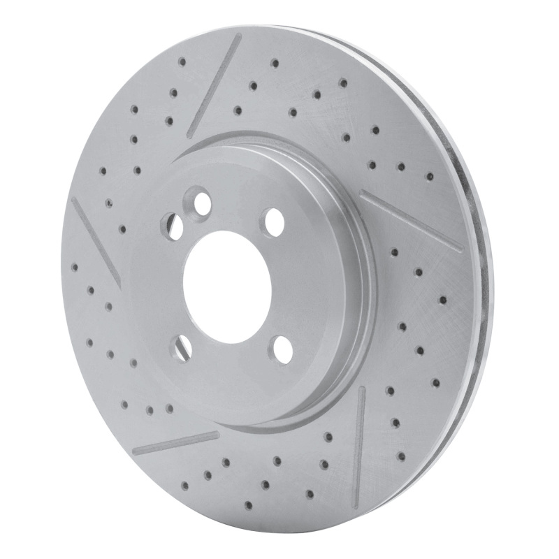 Mini Cooper Clubman Brake Rotor (1) - Front - R1 Concepts - Drilled and Slotted - `07-`15